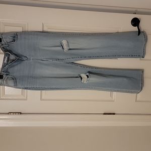 SO super high rise juniors wide leg jeans size 13